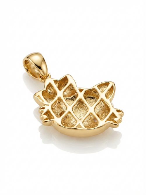 Bow Kitten Face pendant — B