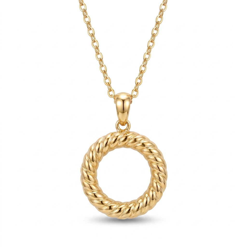 Twisted Rope Circle pendant — FCP