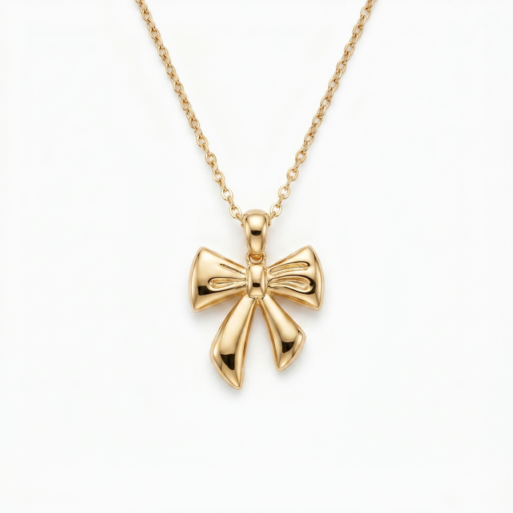 Delicate Ribbon Bow pendant — FCP