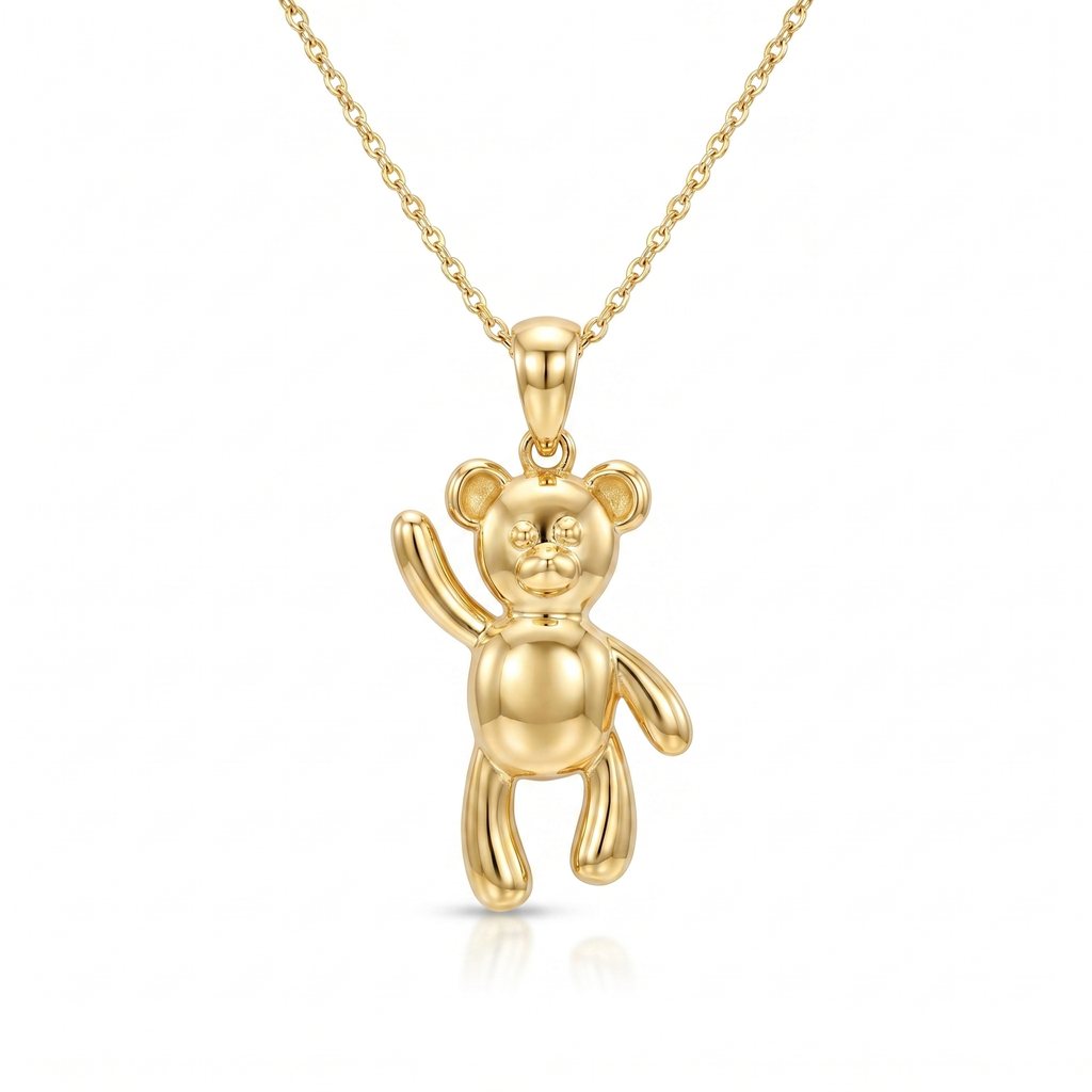 Waving Teddy Bear pendant — FCP