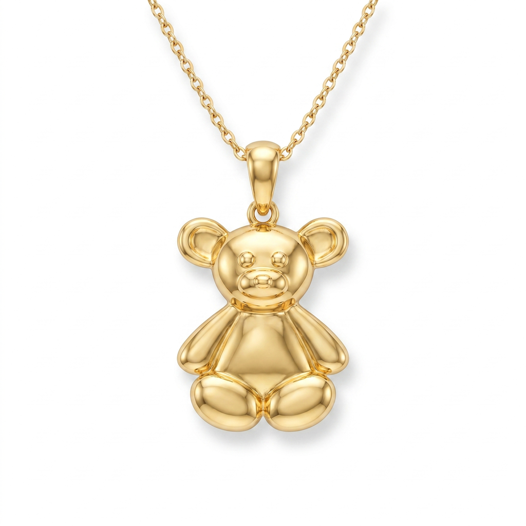 Seated Teddy Bear pendant — FCP