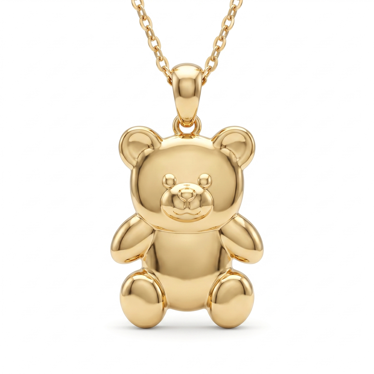 Polished Teddy Bear pendant — FCP