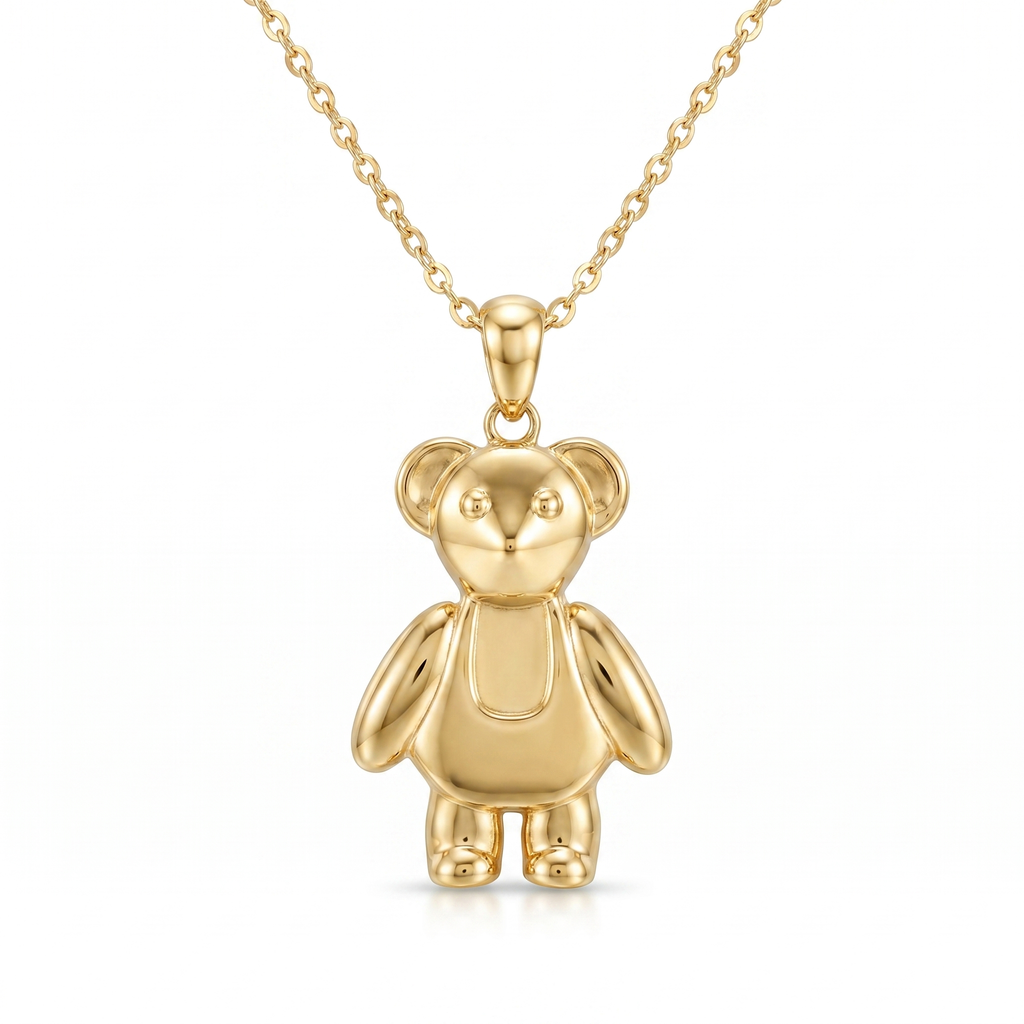 Stitched Teddy Bear pendant — FCP