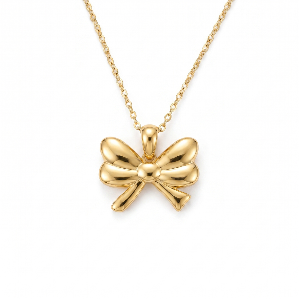 Puffed Ribbon Bow pendant — FCP