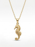 Curled Seahorse pendant — FCP