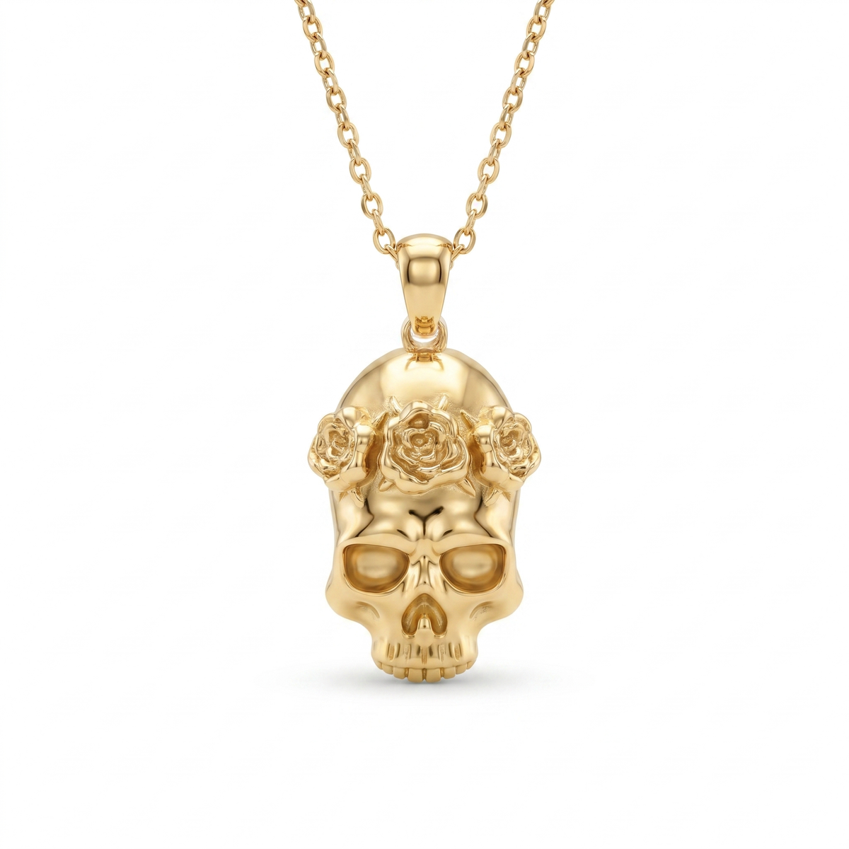 Rose Crown Skull pendant — FCP