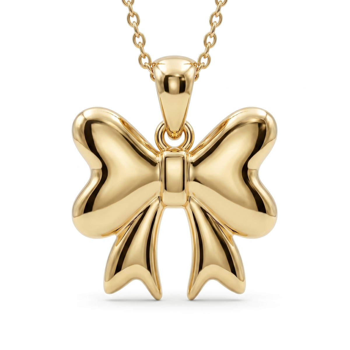 Classic Puffed Bow pendant — FCP