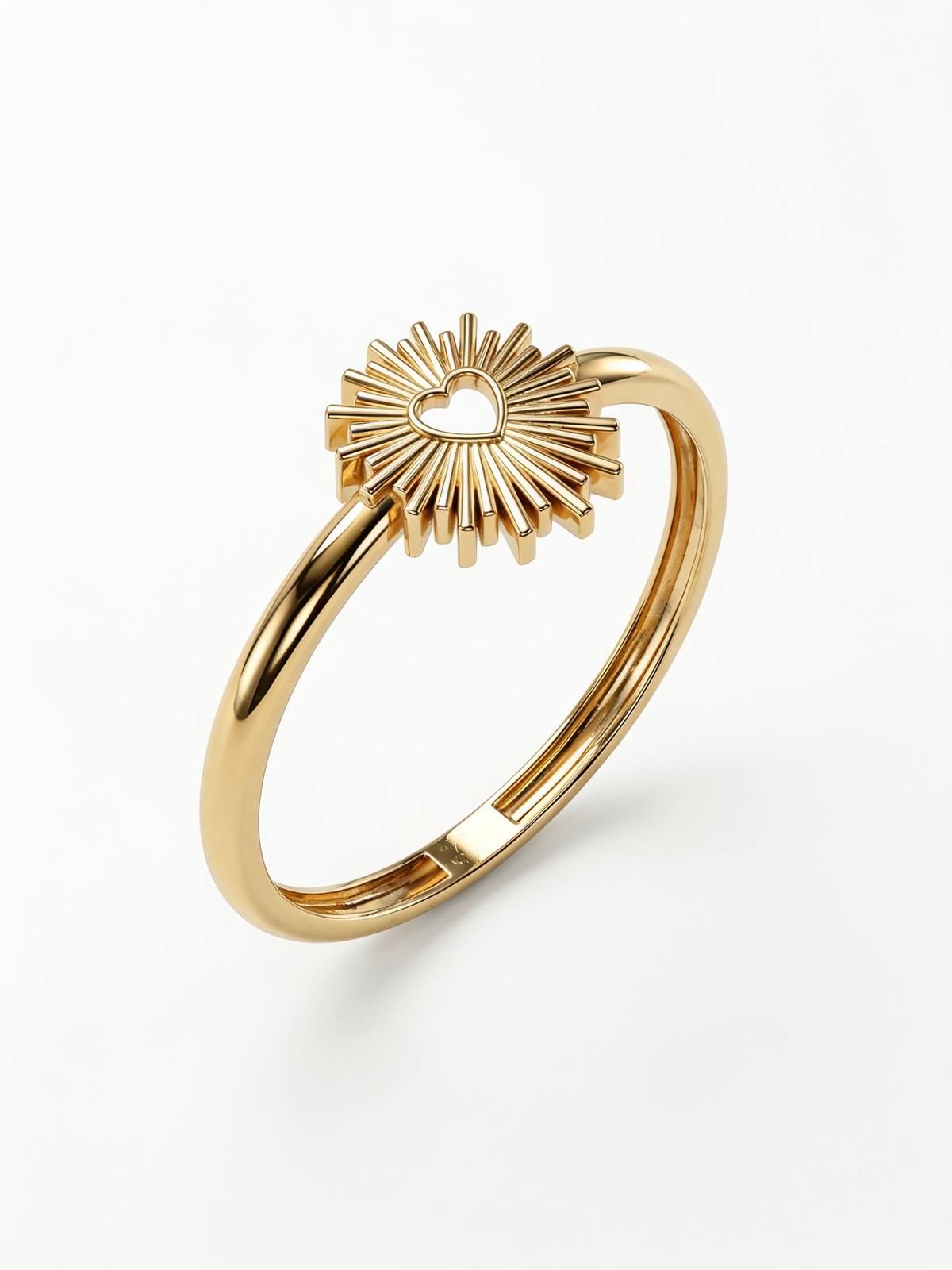 Twisted Rope Circle Gold Ring