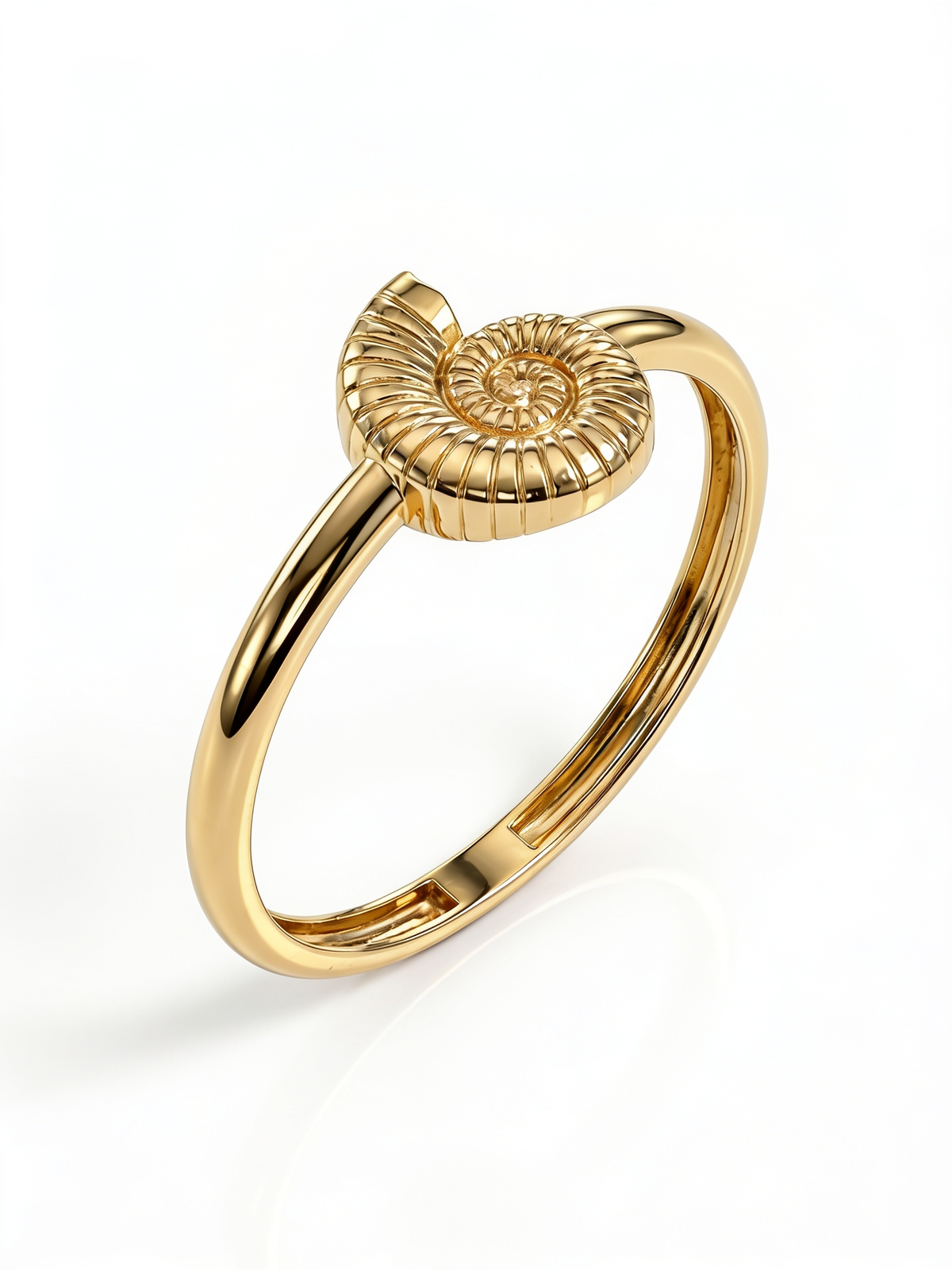 Coastal Nautilus Gold Ring