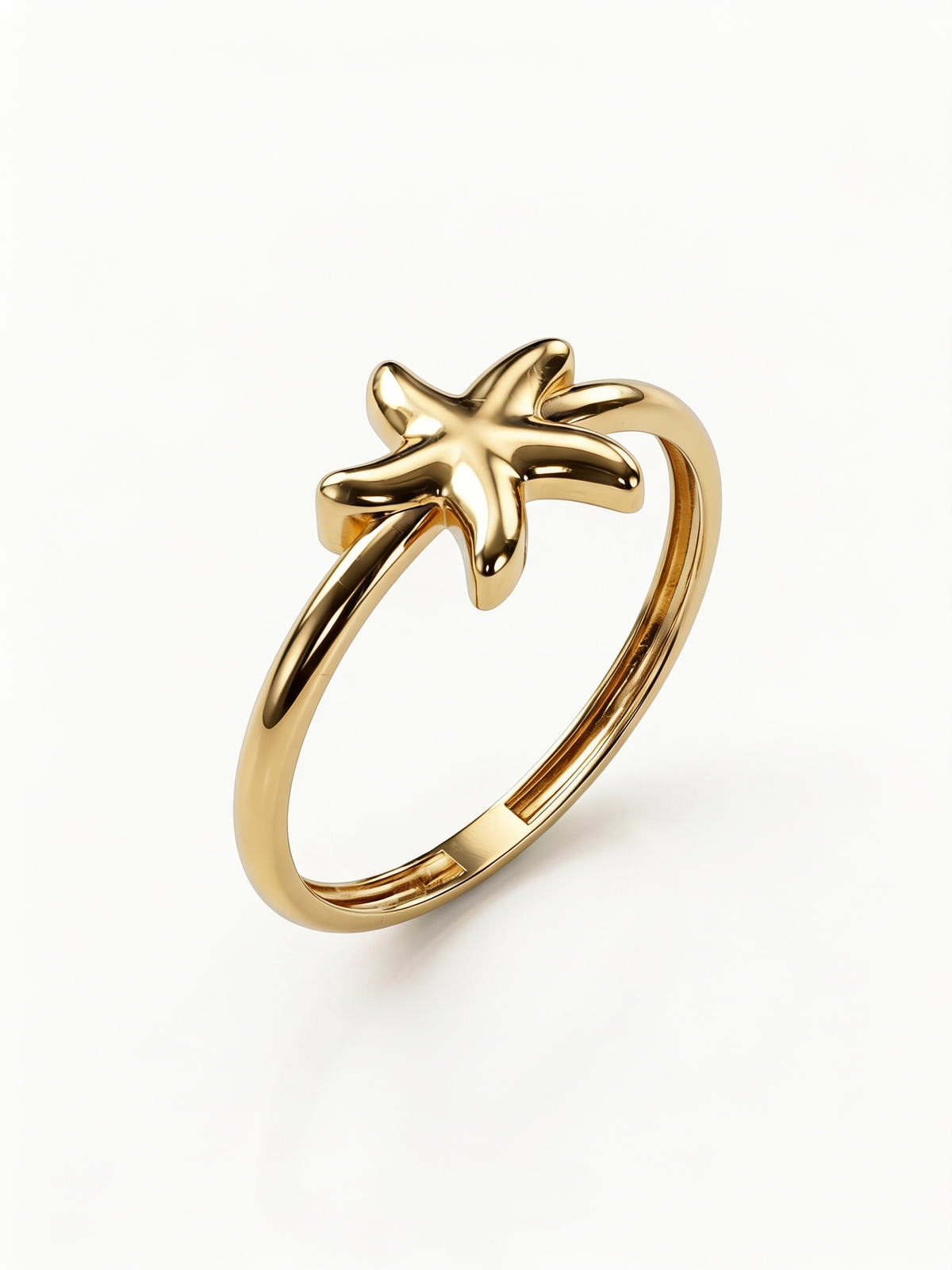 Flowing Sea Star Gold Ring