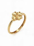 Four-Leaf Clover Gold Ring