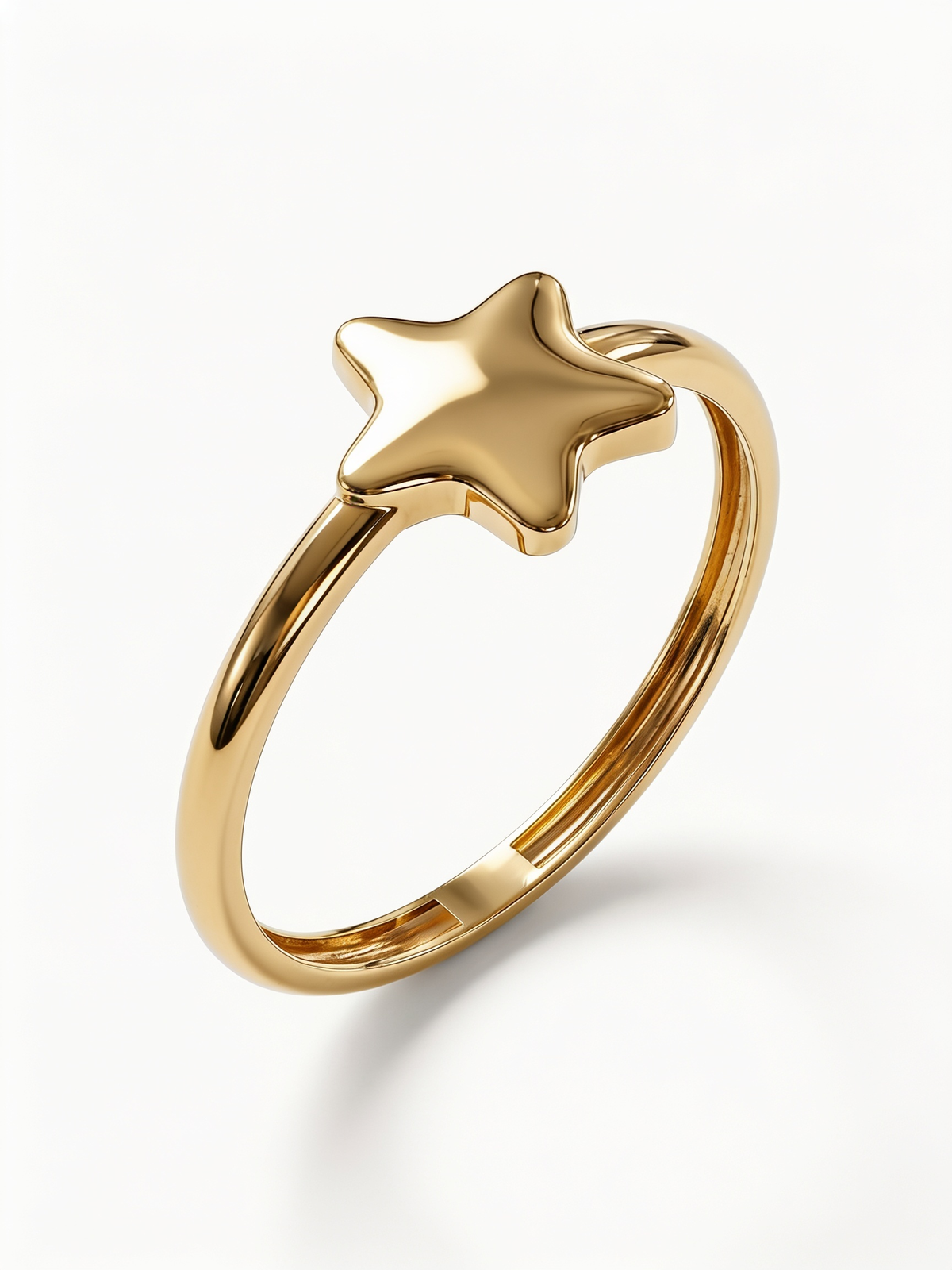 Puffy Star Gold Ring