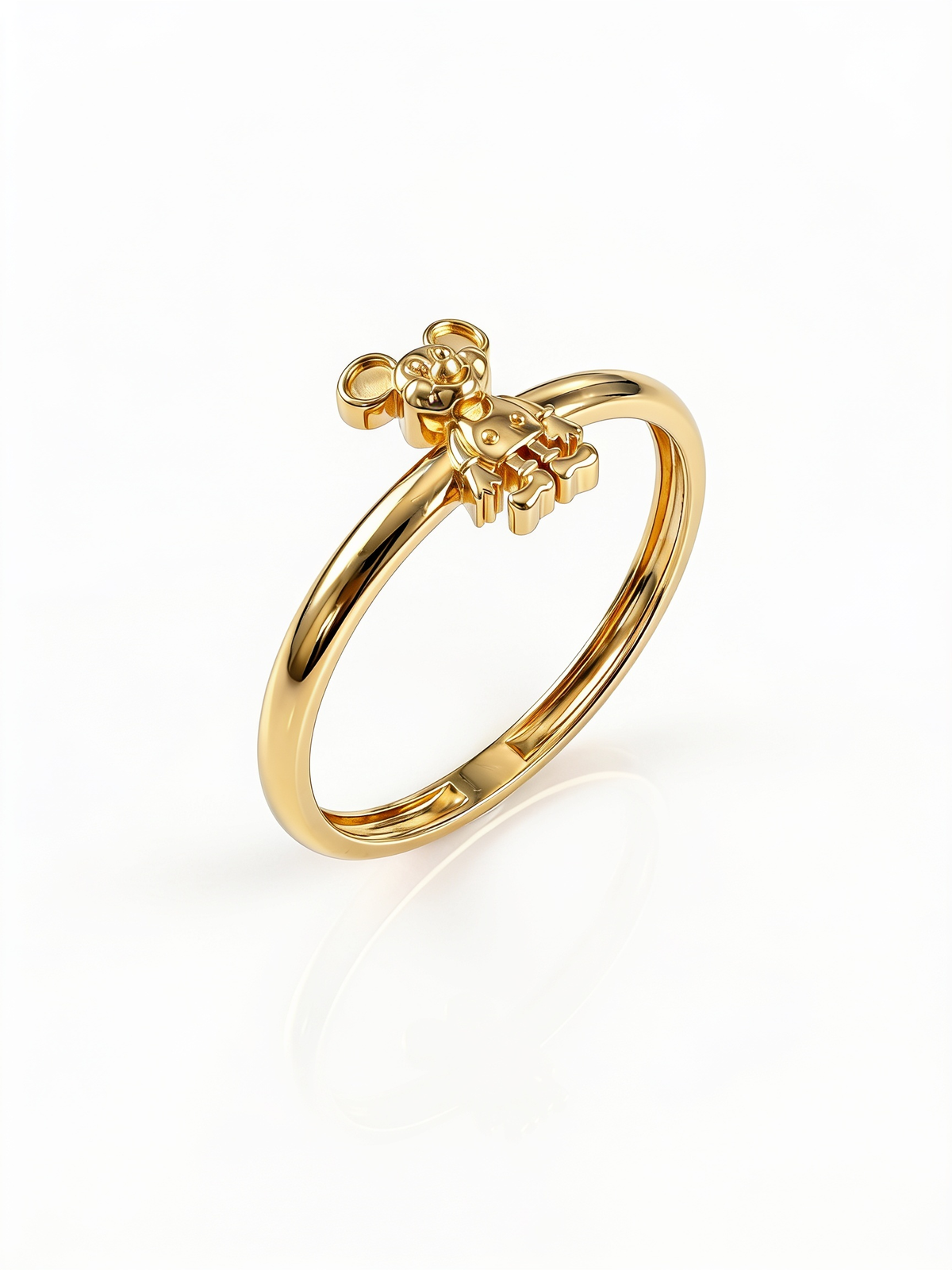 Miki Mouse Gold Ring