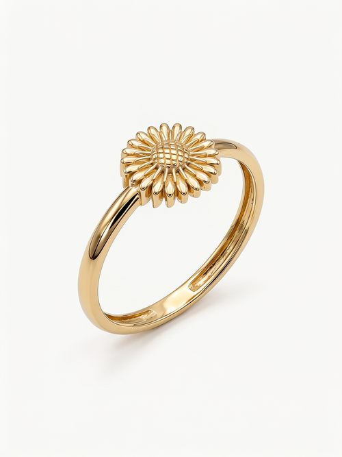Blooming Daisy Gold Ring