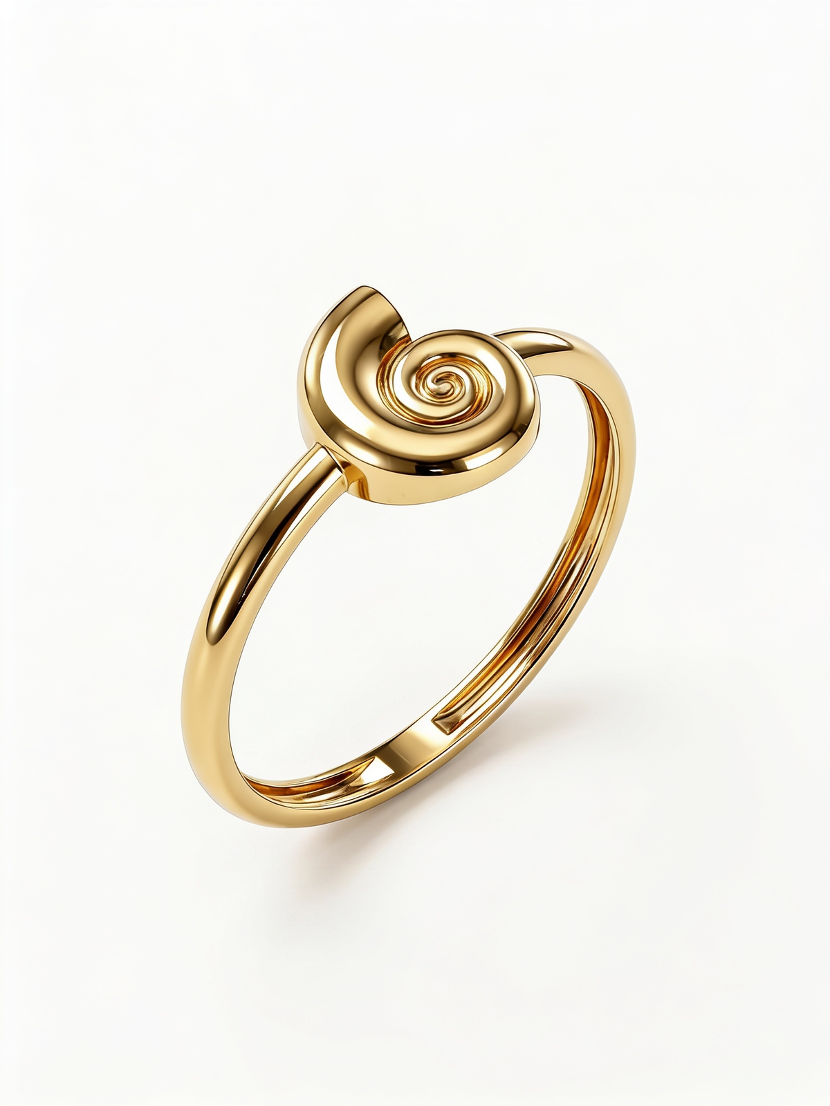 Nautilus Shell Gold Ring