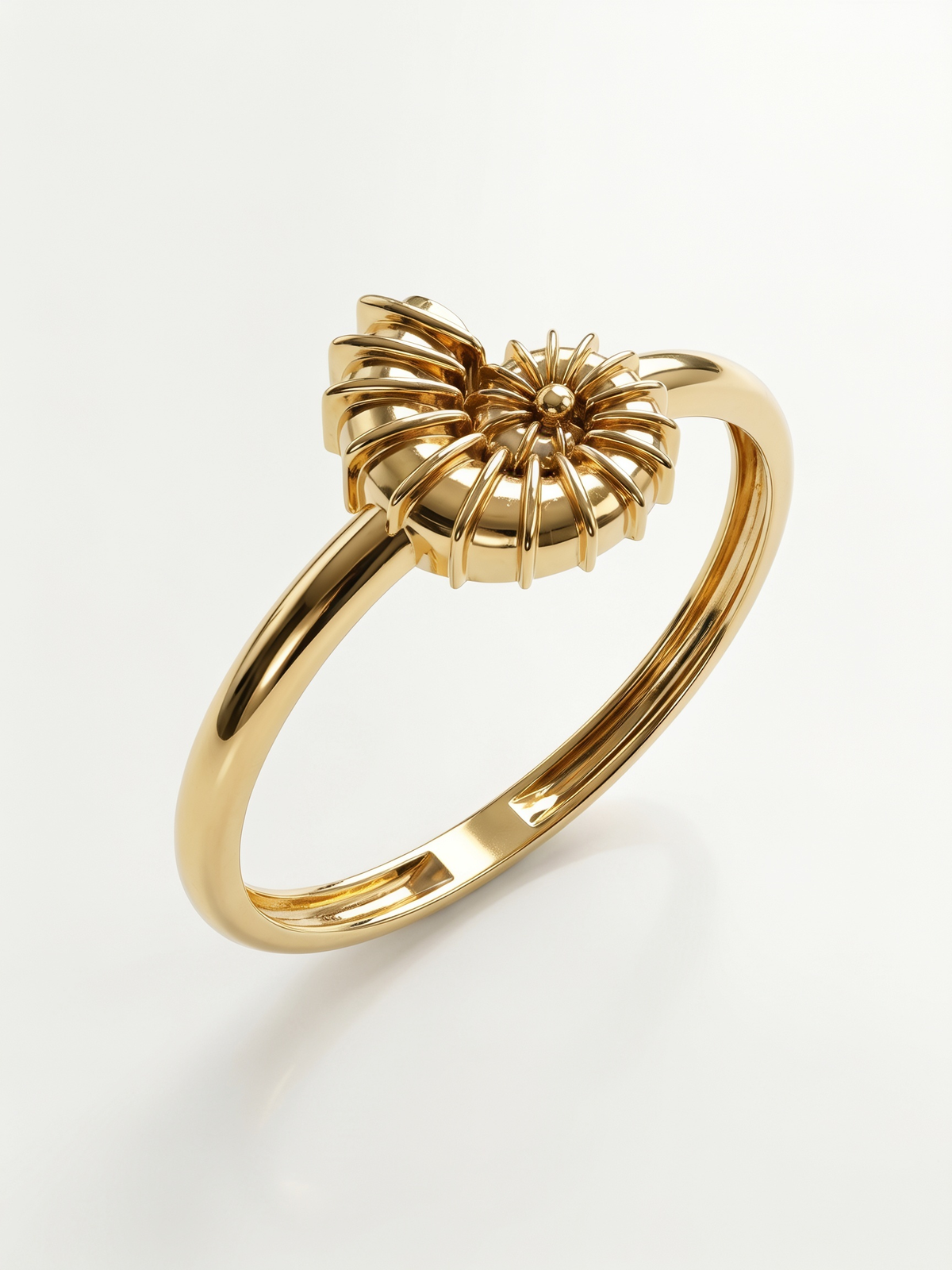 Spiral Nautilus Gold Ring