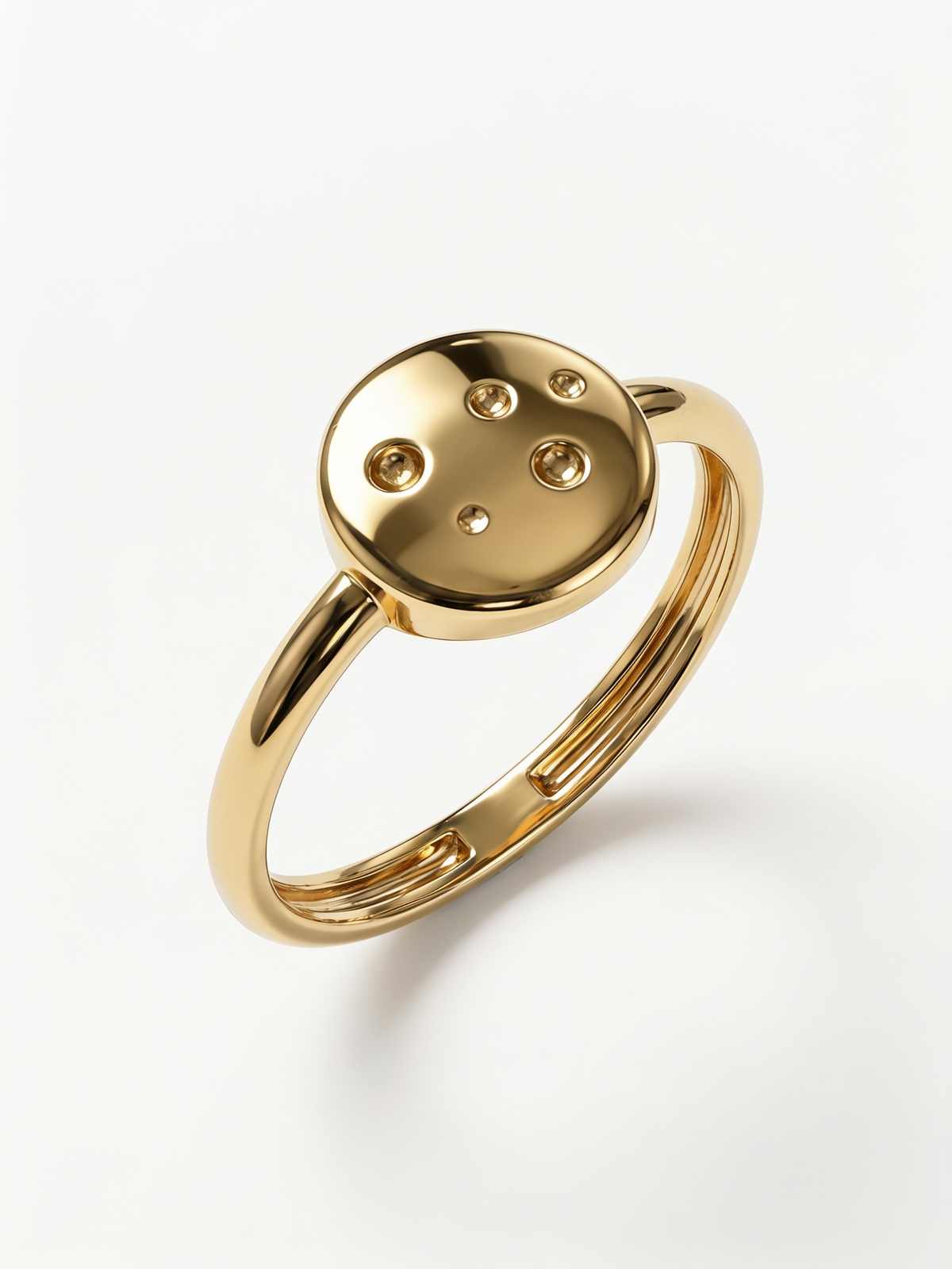 Moon Orbit Gold Ring