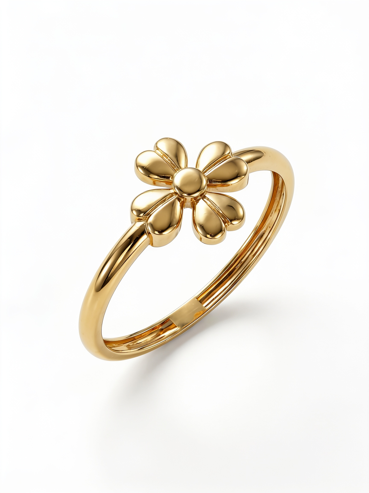 Puffy Blossom Gold Ring