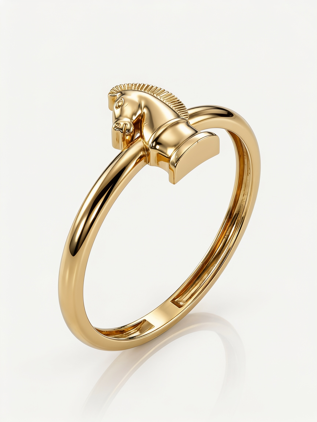 Angel Robot Gold Ring