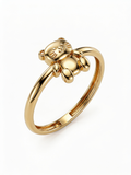Chubby Kitten Gold Ring